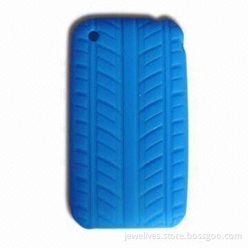 Silicone Skin Cases for Apple's iPhone 3G/3GS, with Car Tyie Pattern, Comes in Various Colors